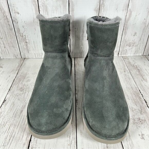 UGG Abree Mini Green Gray Ankle Boots Women’s Size 10 EU 41 S/N 1016548 - Picture 6 of 10